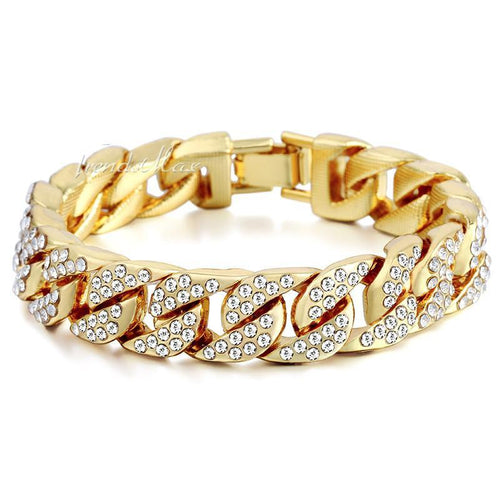 Men's Iced Out Diamond Cuban Bracelet