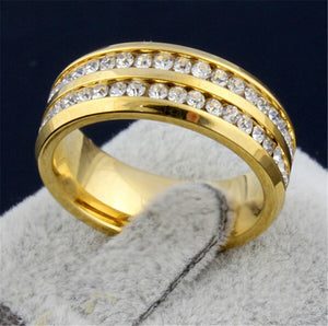 Men's Double Eternity Wedding Ring