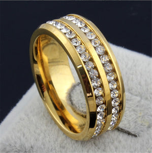 Men's Double Eternity Wedding Ring